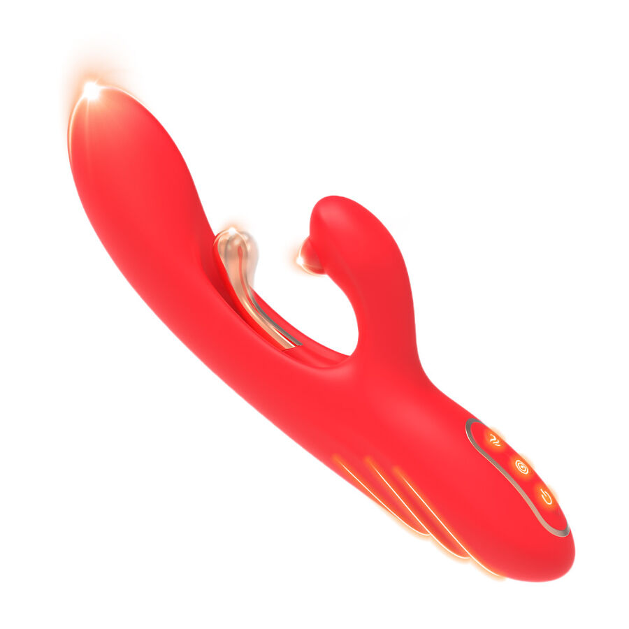 ARMONY - G-SPOT AND CLITORIS STIMULATOR VIBRATOR WITH OSCILLATING TONGUE RED - Image 2