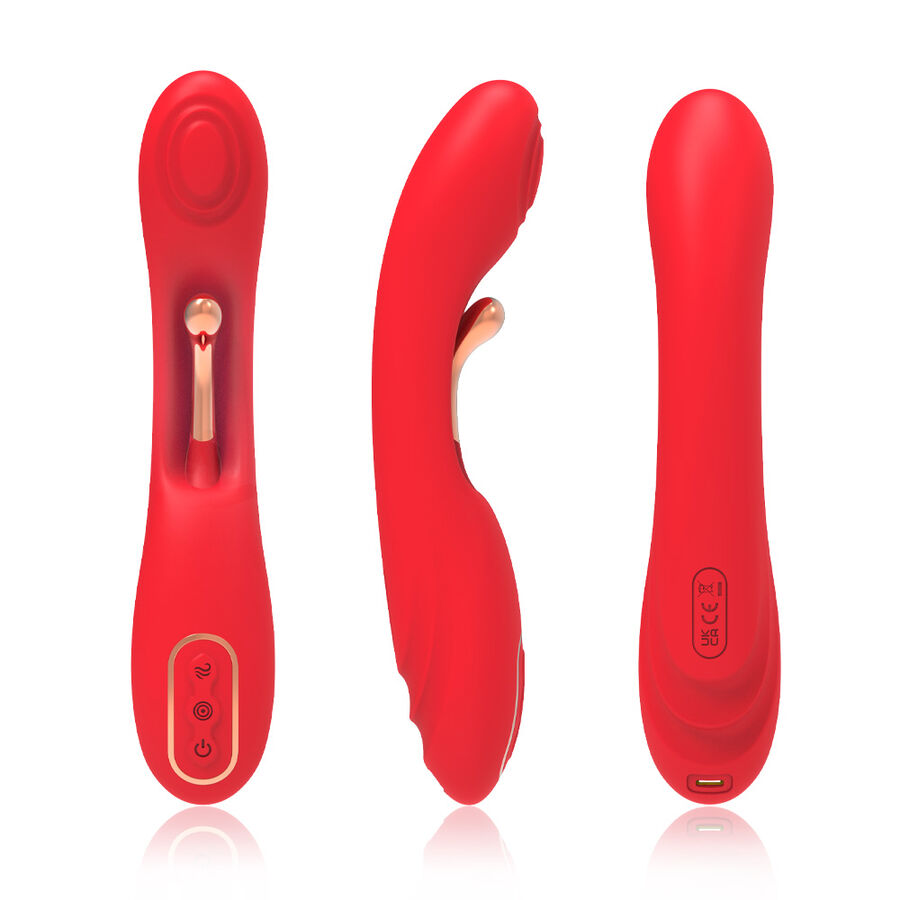 ARMONY - VIBRATOR WITH OSCILLATING TONGUE RED - Image 3