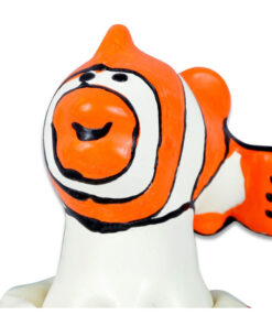 CONDOMERIE - HANDPAINTED NOVELTY CONDOMS FISH ORANGE