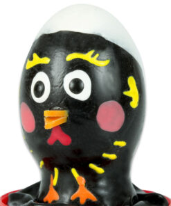 CONDOMERIE - HANDPAINTED NOVELTY CONDOMS CHICKEN BLACK