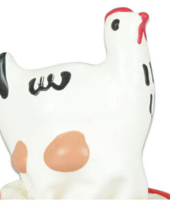 CONDOMERIE - HANDPAINTED NOVELTY CONDOMS CHICKEN WHITE