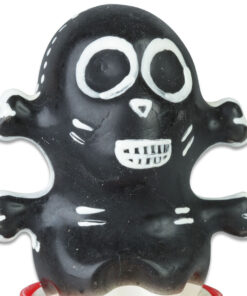 CONDOMERIE - HANDPAINTED NOVELTY CONDOMS SKULL BLACK MODEL 1