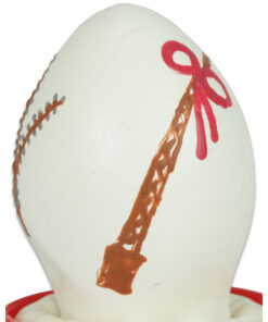 CONDOMERIE - HANDPAINTED NOVELTY CONDOMS EASTER EGG WHITE