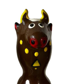 CONDOMERIE - HANDPAINTED NOVELTY CONDOMS BULL BLACK MODEL 2