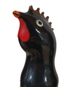 CONDOMERIE - HANDPAINTED NOVELTY CONDOMS BLACK ROOSTER