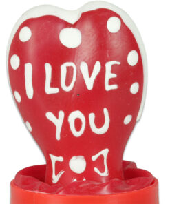 CONDOMERIE - HANDPAINTED NOVELTY CONDOMS HEART - I LOVE YOU MODEL 2