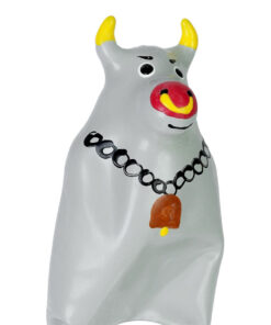CONDOMERIE - HANDPAINTED NOVELTY CONDOMS GREY BULL MODEL XL