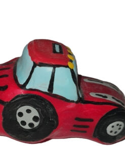 CONDOMERIE - HANDPAINTED NOVELTY CONDOMS TRACTOR RED XL