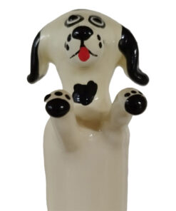 CONDOMERIE - HANDPAINTED NOVELTY CONDOMS HAPPY WHITE DOG XL