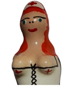 CONDOMERIE - HANDPAINTED NOVELTY CONDOMS NURSE REDHEAD