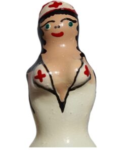 CONDOMERIE - HANDPAINTED NOVELTY CONDOMS NURSE BLOND