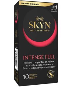 SKYN - INTENSE FEEL TEXTURED CONDOM WITH WAVY DESIGN 10 UNITS