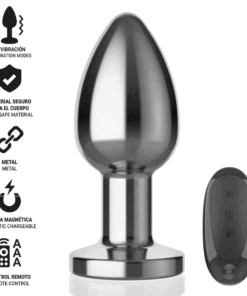 Alternative view of INTENSE - ANAL PLUG 10 VIBRATIONS METAL WITH REMOTE CONTROL L