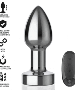 Alternative view of INTENSE - ANAL PLUG 10 VIBRATIONS METAL WITH REMOTE CONTROL S