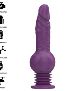 Alternative view of INTENSE - TATUM MULTIFUNCTION VIBRATOR WITH UP AND DOWN VIBRATION 24 CM PURPLE