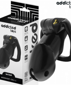 ADDICTED TOYS LOCKED - MINDNIGHT CELL PENIS CAGE SIZE L