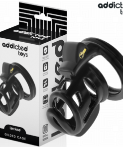 ADDICTED TOYS LOCKED - GILDEN CAGE SILICONE PENIS CAGE 8.5 CM