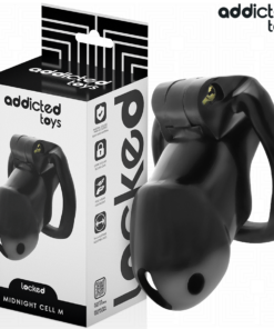 ADDICTED TOYS LOCKED - MINDNIGHT CELL PENIS CAGE SIZE M
