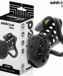 ADDICTED TOYS LOCKED - CHAINED HOLLOW PENIS CAGE 10.5 CM