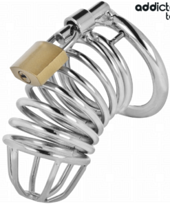 Alternative view of ADDICTED TOYS LOCKED - IRON CELL METAL PENIS CAGE SIZE M