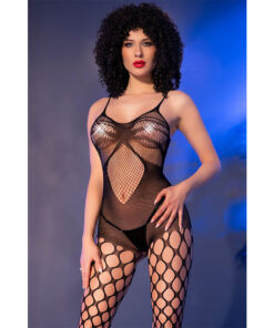 Alternative view of CHILIROSE - CR 4854 BODYSTOCKING BLACK S/L