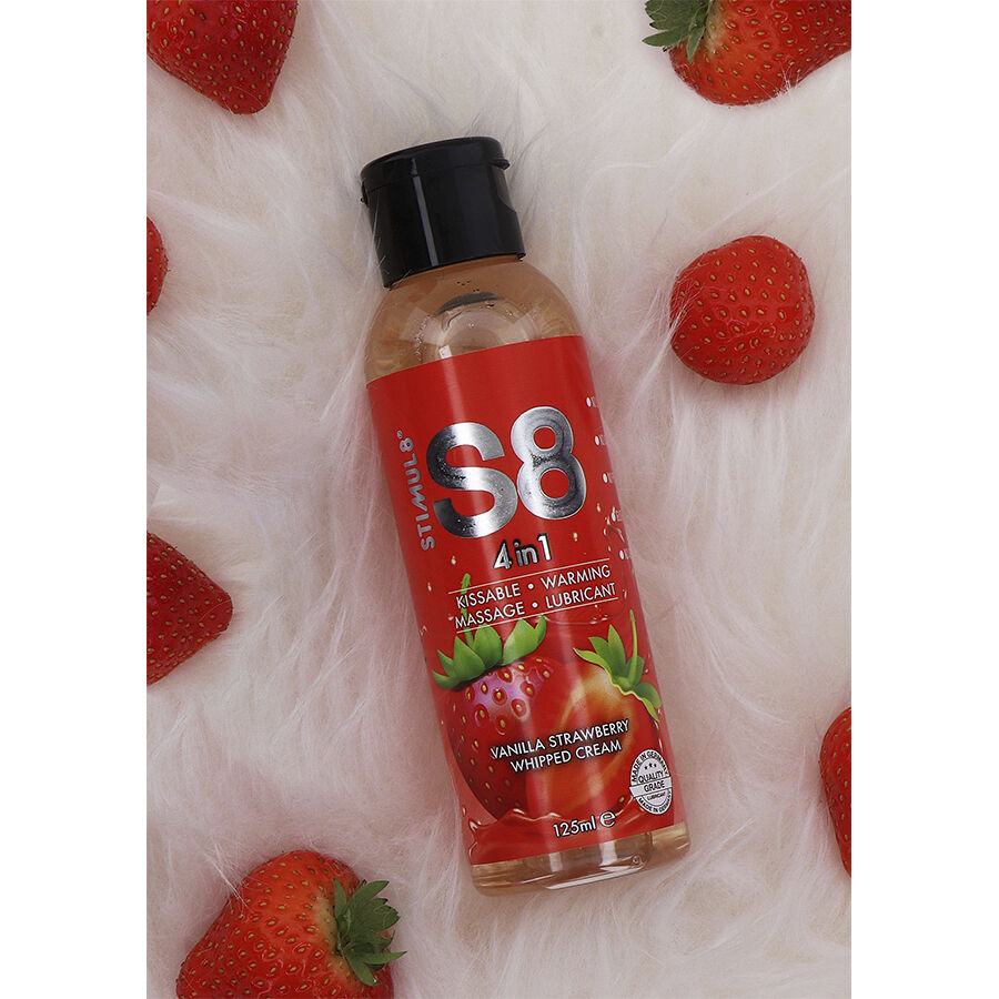 STIMUL8 - S8 4 IN 1 STRAWBERRY DESSERT LUBRICANT 125 ML - Image 2