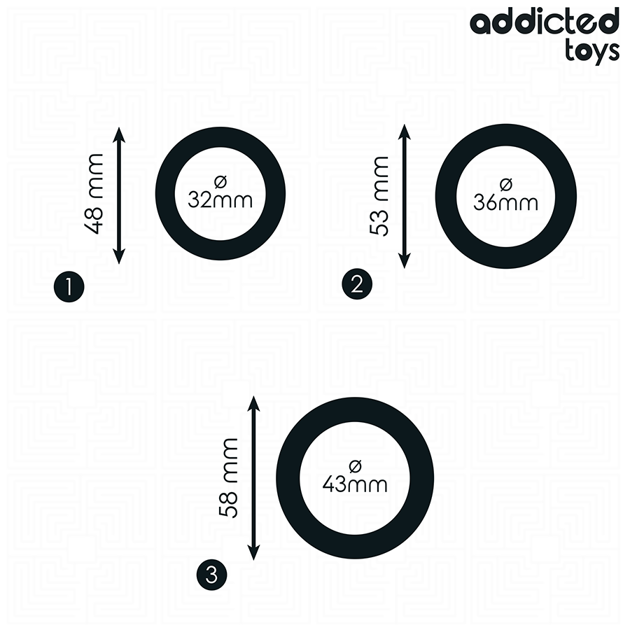 ADDICTED TOYS - SET OF SILICONE RINGS MODEL 1 - Image 4