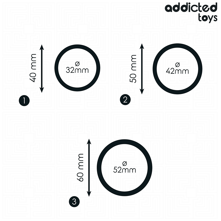 ADDICTED TOYS - SET OF SILICONE RINGS MODEL 2 - Image 4