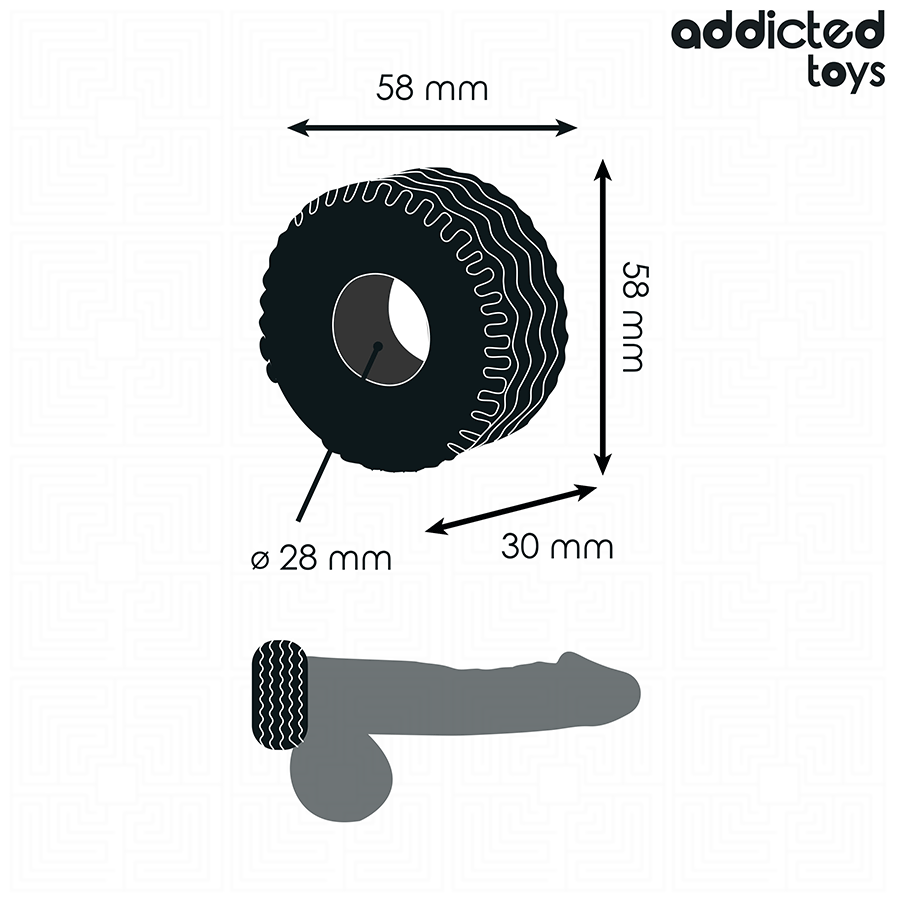 ADDICTED TOYS - EXTRA THICK COCK RING - Image 4