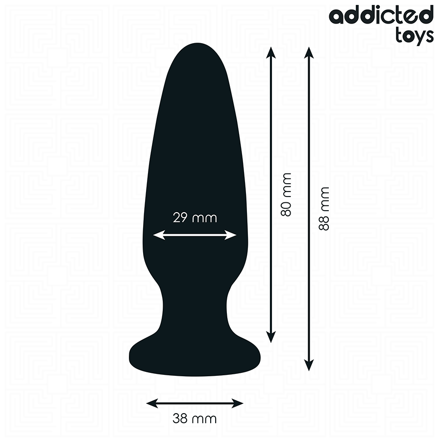 ADDICTED TOYS - ANAL PLUG WITH JEWEL SILICONE SIZE S 8.8 CM - Image 4