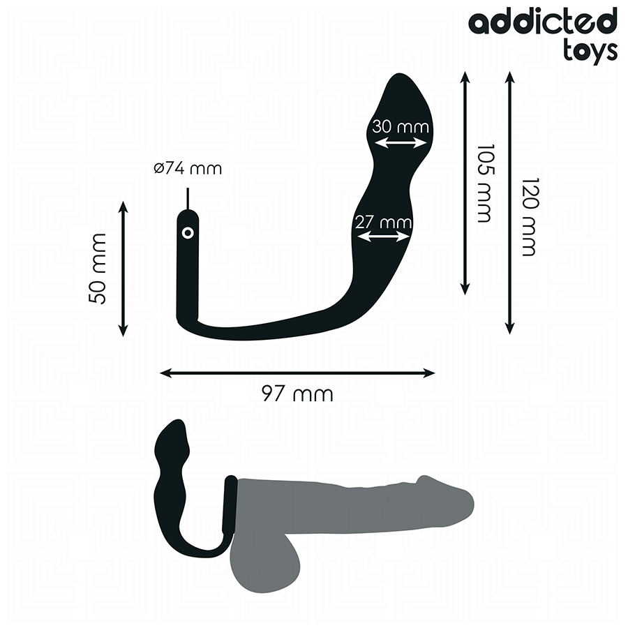 ADDICTED TOYS - ANAL PLUG WITH RING SILICONE MODEL 2 - Image 4