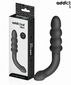 ADDICTED TOYS - DOUBLE ANAL MASSAGER SILICONE 16.5 CM