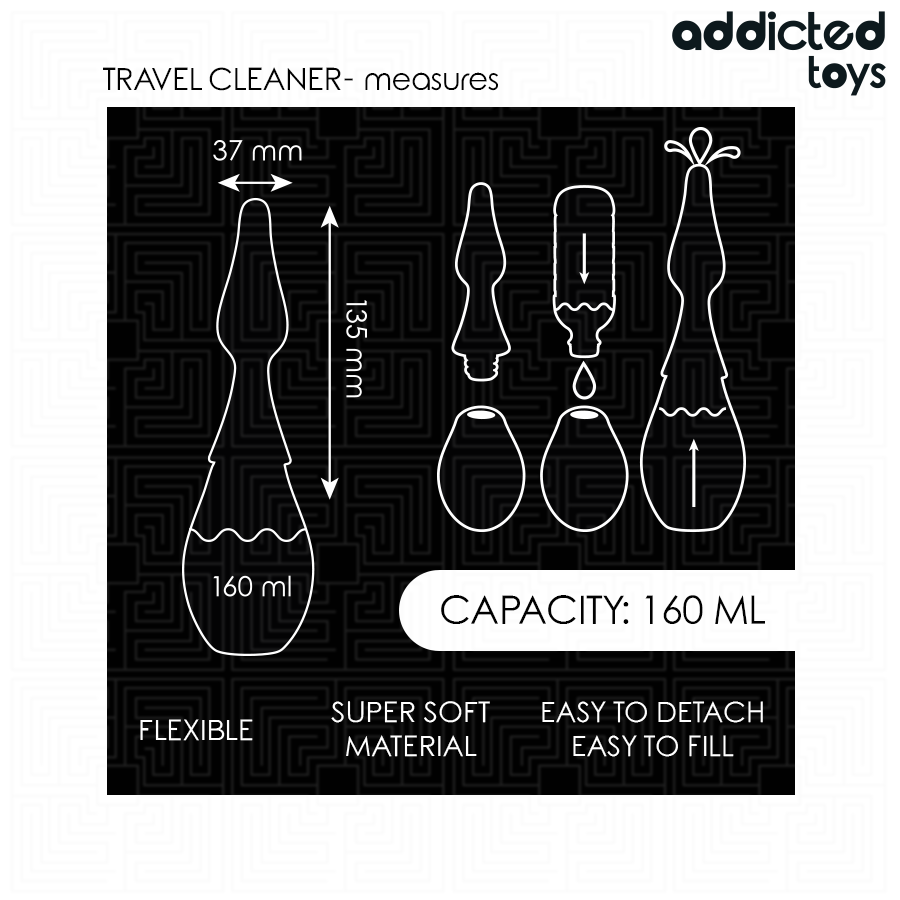 ADDICTED TOYS - TRAVEL CLEANER SILICONE MODEL 1 - Image 5