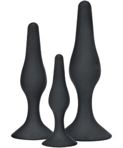TOYJOY - ANAL PLAY CURVY COMPANIONS ANAL PLUG 3 PIECES BLACK