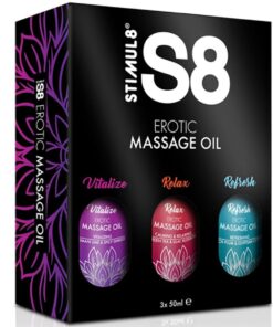STIMUL8 - S8 MASSAGE OIL BOX 3 X 50 ML