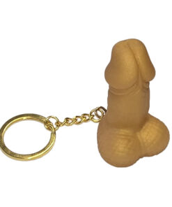 DIABLO PICANTE - PENIS SHAPED WHISTLE KEYRING GOLD COLOR