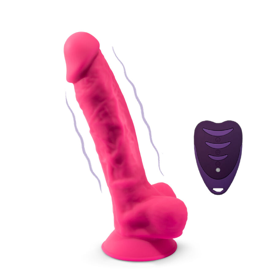 SILEXD - REALISTIC PENIS MODEL 18 PINK VIBRATION + REMOTE CONTROL LRS - Image 4