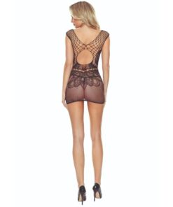 Alternative view of PASSION - BS111 BLACK LACE BODYSTOCKING
