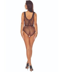 Alternative view of PASSION - BS115 BLACK GRID BODYSTOCKING