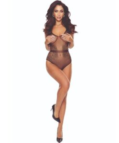 PASSION - BS115 BLACK GRID BODYSTOCKING