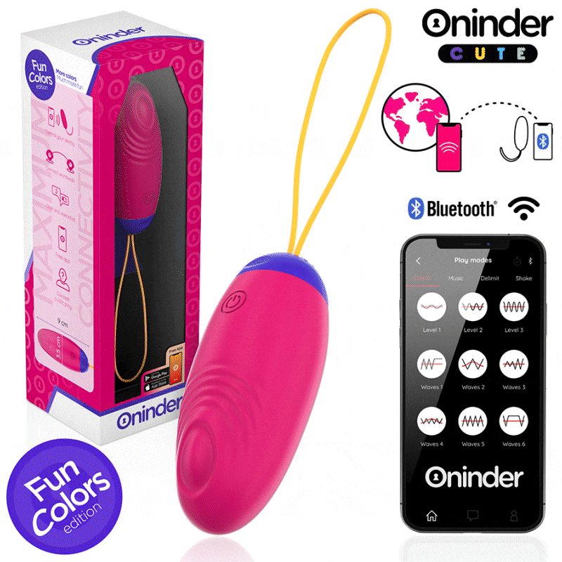 ONINDER CUTE - LOVE PLEASURE VIBRO-WAVE TAPPING SILICONE EGG - FREE GLOBAL APP - Image 2