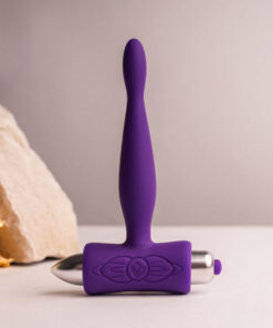 Alternative view of ROCKS- OFF - PETITE SENSATIONS TEAZER ANAL PLUG VIBRATOR PURPLE