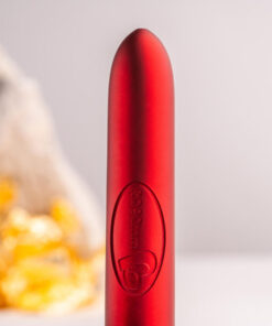 Alternative view of ROCKS-OFF - RO-90 SCARLET VELVET VIBRATING BULLET RED