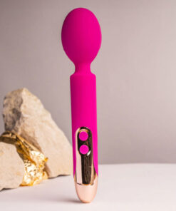 Alternative view of ROCKS- OFF - ORIEL FLEXIBLE WAND VIBRATOR FUCHSIA
