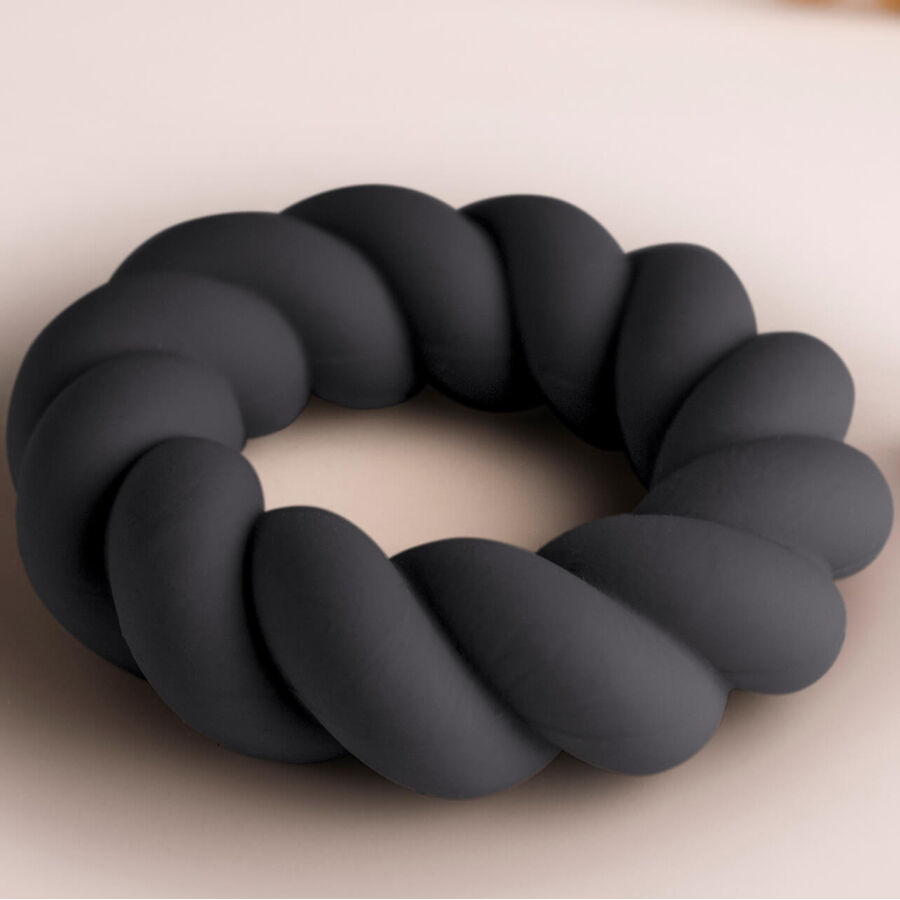 ROCKS-OFF - TWIST BLACK SILICONE MASTURBATOR RING - Image 3