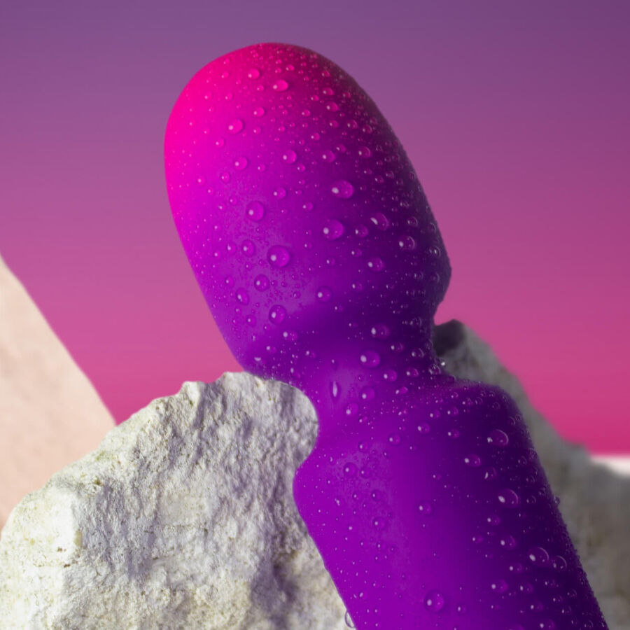 ROCKS- OFF - GLO- GIRL VIBRATOR WAND MINI PURPLE - Image 3
