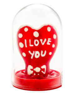CONDOMERIE - HANDPAINTED NOVELTY CONDOMS HEART - I LOVE YOU MODEL 1