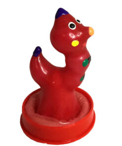 Alternative view of CONDOMERIE - HANDPAINTED NOVELTY CONDOMS WORM
