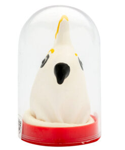 CONDOMERIE - HANDPAINTED NOVELTY CONDOMS PARROT WHITE