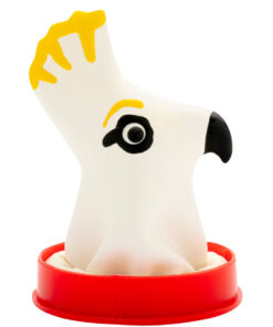 Alternative view of CONDOMERIE - HANDPAINTED NOVELTY CONDOMS PARROT WHITE